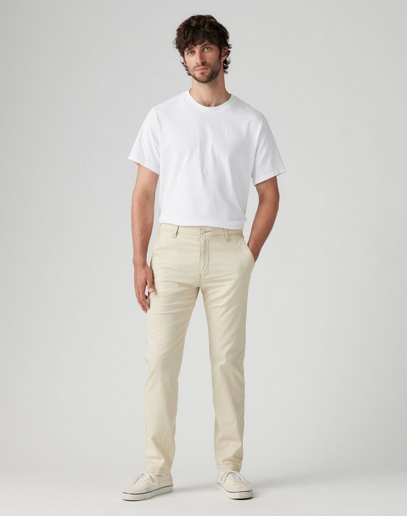 Spodnie Męskie Levi`s® XX Chino Standard Taper Cotton Linen Tidal Foam Cotton Linen Twill 17196-0167