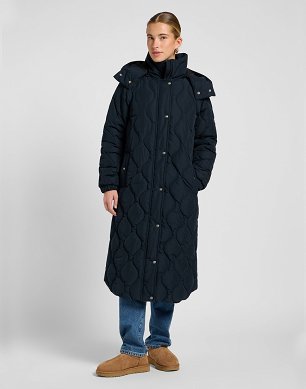 Kurtka Damska Lee Long Puffer Unionall Black 112371005