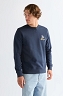 Bluza Męska Wrangler Embroidery Crew Navy 112378019