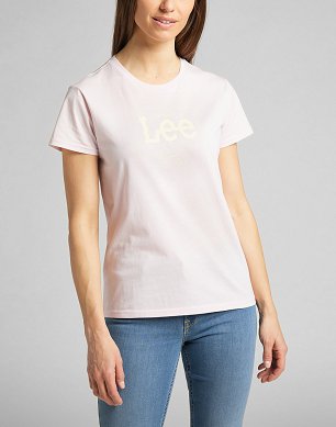 T-shirt Damski Lee Box Logo Tee Pale Lilac L42LEHSU