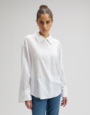 Koszula Damska Lee Loose Shirt Bright White 112378892