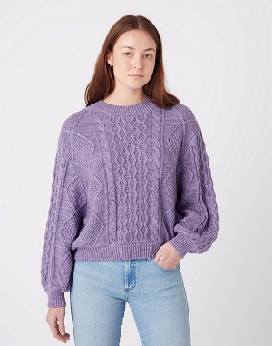 sweter fioletowy