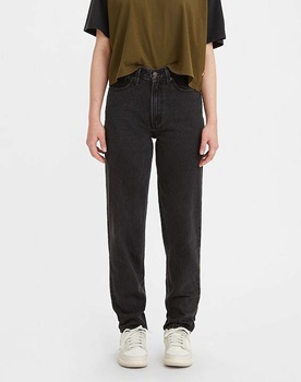 czarne mom jeans